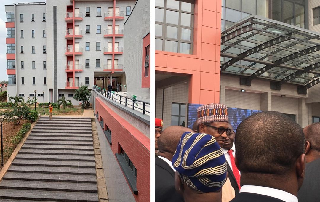 Central Bank of Nigeria Centre of Excellence, UNEC and building exterior and commissioning