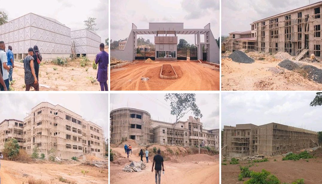 Samuel Maduka University and construction progress, gatehouse and hostel blocks